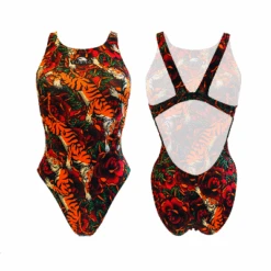 BAÑADOR NATACION NIÑA. TIGER ROSES