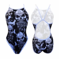 BAÑADOR NATACION NIÑA VIKING SKULL (REVOLUTION)