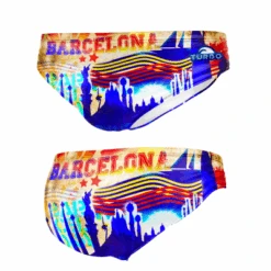 BAÑADOR WATERPOLO NIÑO BARCELONA PAINT 2015