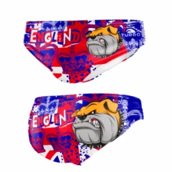 BAÑADOR WATERPOLO NIÑO BULLDOG-ENGLAND-FLAG