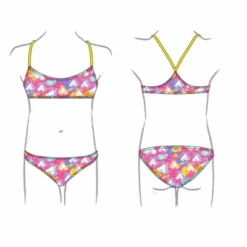 BIKINI MINI NIÑA NATACION PRETTY UNI HAPPY